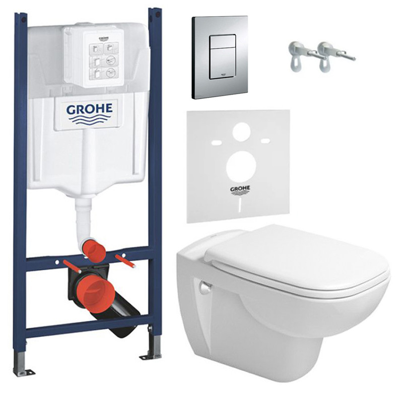 Комплект інсталяції GROHE Rapid SL с унітазом DURAVIT 233650 45700900A1_3884000G_38732000, фото 1