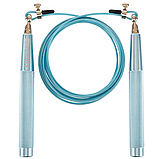 Скакалка швидкісна Кросфіт зі сталевим тросом LiveUp LP8283 3 м, фото 2