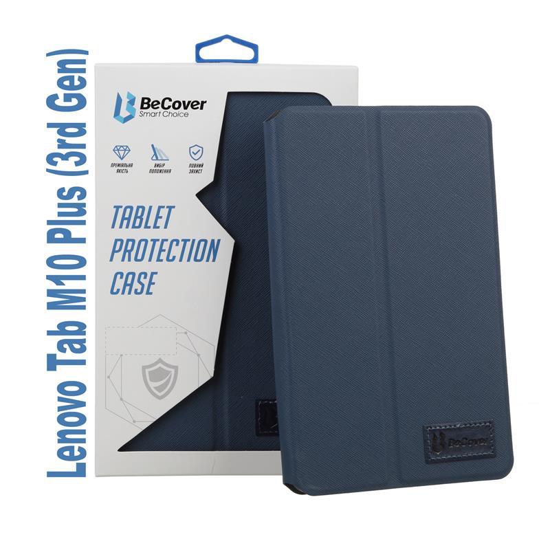 Чохол-книжка BeCover Premium для Lenovo Tab M10 Plus TB-125F (3rd Gen)/K10 Pro TB-226 10.61" Deep Blue, с підставкою, фото 1
