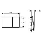 Кнопка зливу для інсталяції GEBERIT подвійна чорна 236310 115.622.SJ.1, фото 3