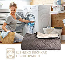 Покривало 100х135 см двустороннє IDEIA для крісла, дивану, гіпоалергенне, міцна стібка, дивандек, накидка, фото 5