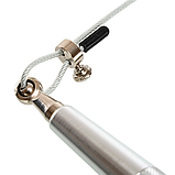 Скакалка швидкісна Кросфіт зі сталевим тросом LiveUp LP8283H Срібний 3 м, фото 2