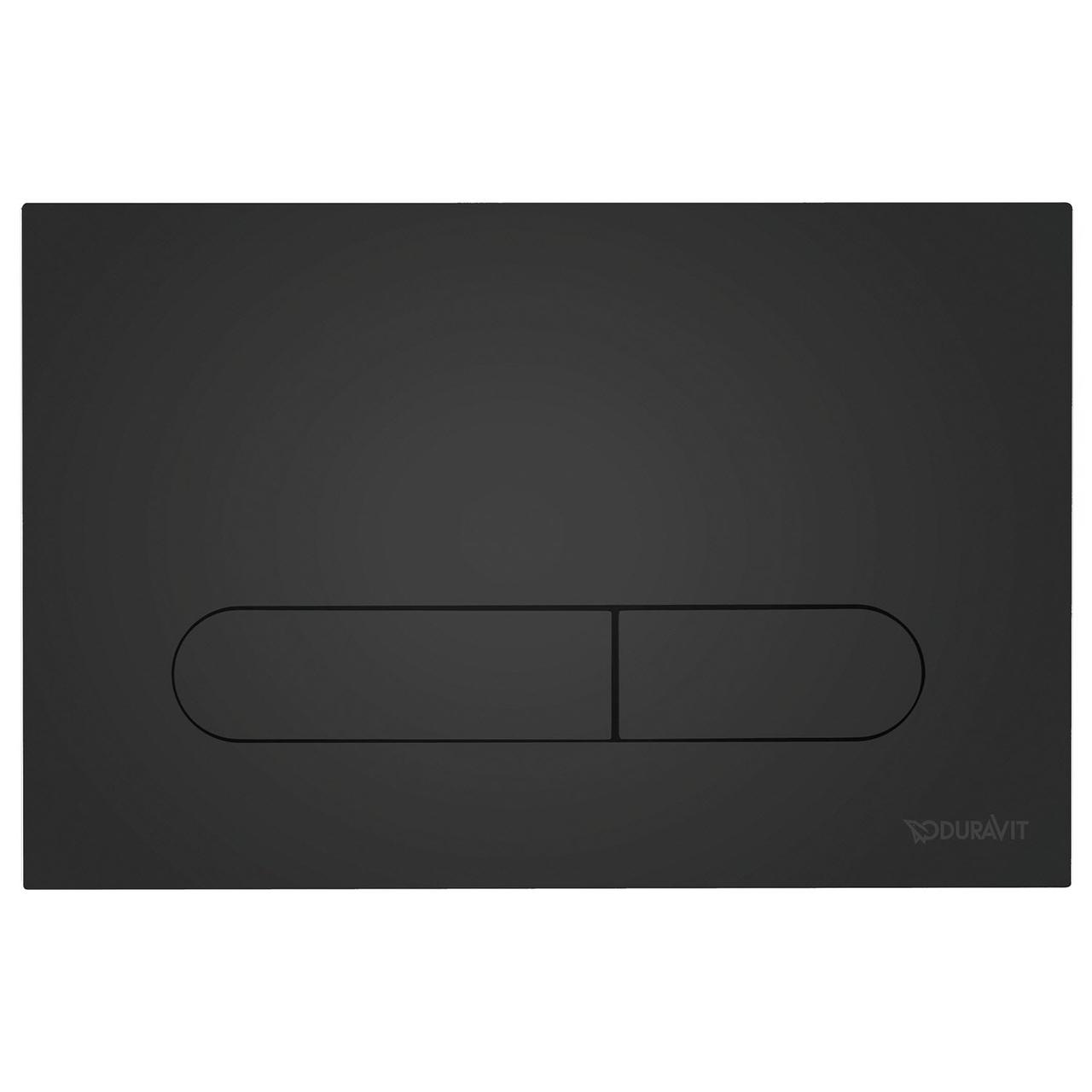 Кнопка зливу для інсталяції DURAVIT подвійна матована чорна 226692 WD5009031000, фото 1