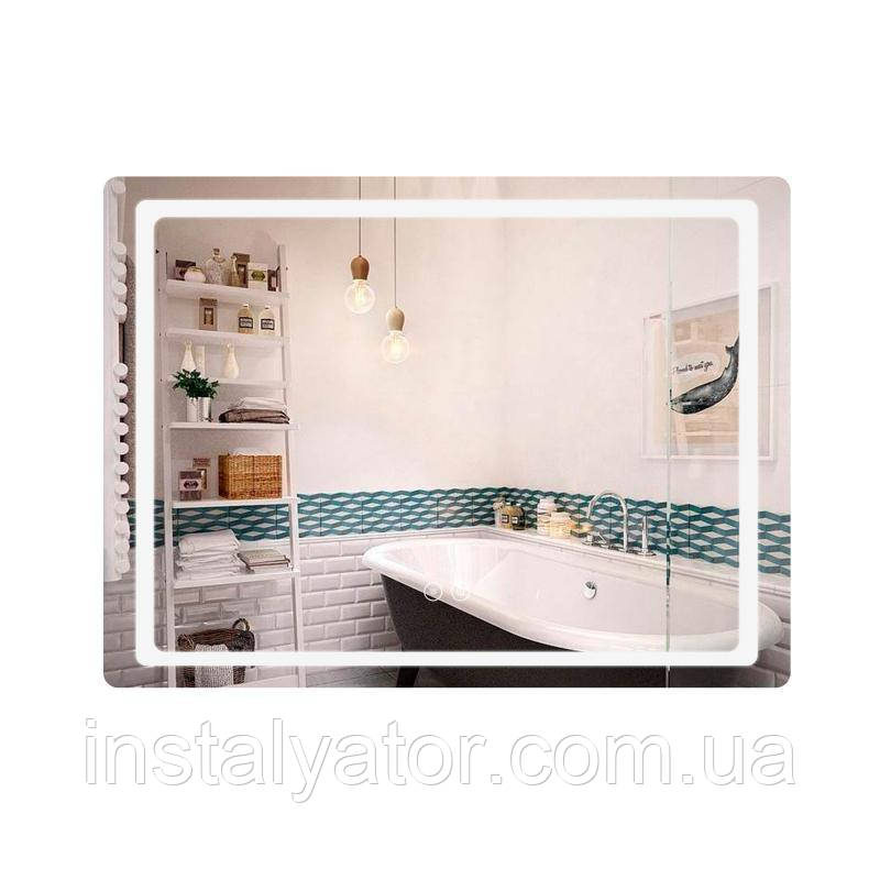 Дзеркало з антизапотіванням Q-tap Mideya LED DC-F908 800х600 мм, фото 1