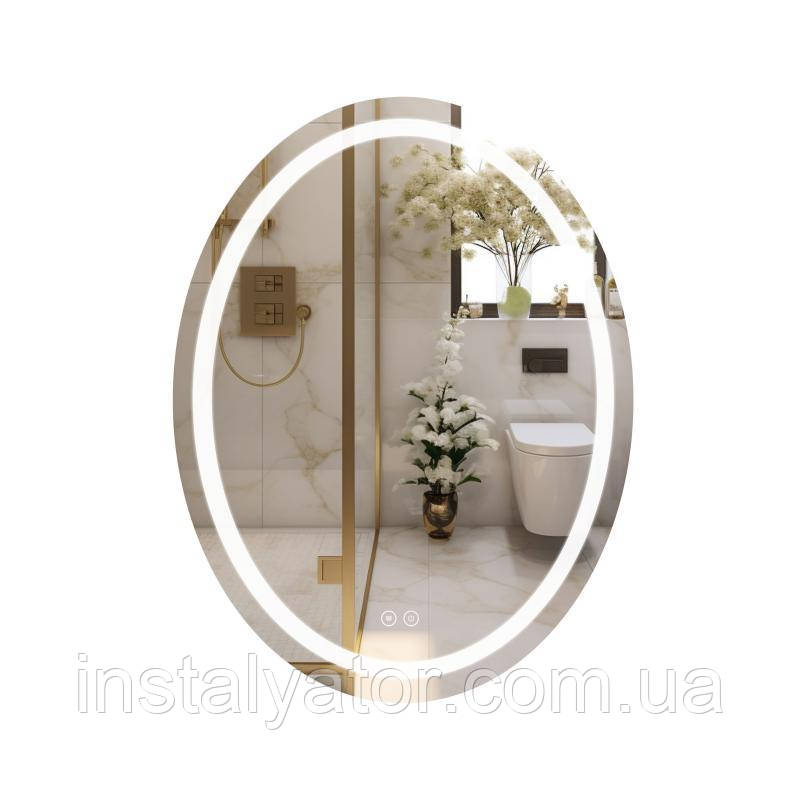 Дзеркало з антизапотіванням Q-tap Mideya LED DC-F801 600х800 мм, фото 1