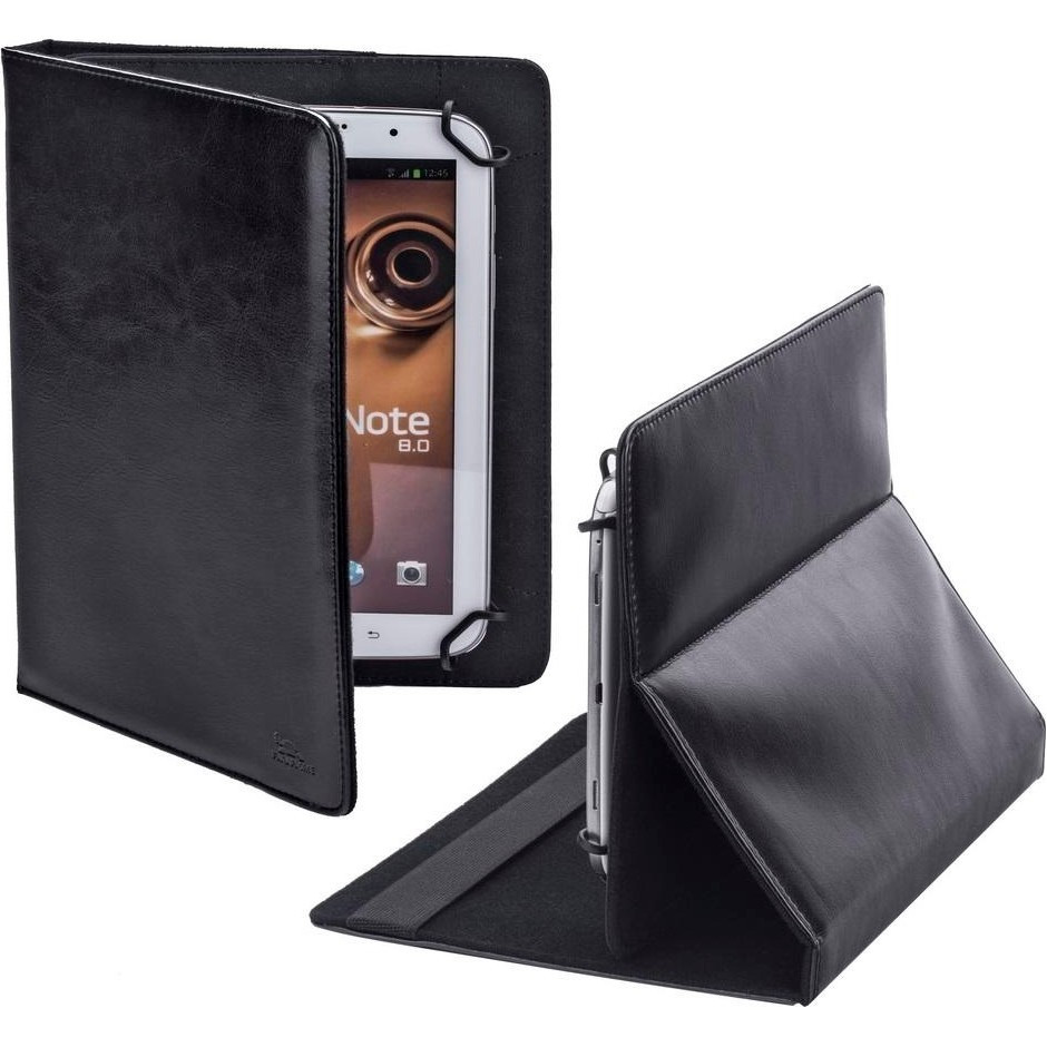 Чохол-книжка Rivacase універсальний 9" 3004 Black, шкіра, з підставкою, для планшетів 8-9 дюймів, фото 1