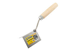 Кельма для зовнішніх кутів MASTERTOOL 60х80 мм неіржавка сталь дерев'яна ручка 19-4320