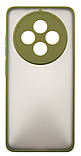 Чохол-накладка Dengos для Oppo Reno 12 F/FS Olive (DG-KM-110) + захисне скло, прозорий, силіконовий, фото 2