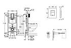 Інсталяція для унітазу GROHE Rapid SL з кнопкою хром 248217 388400WG1, фото 2