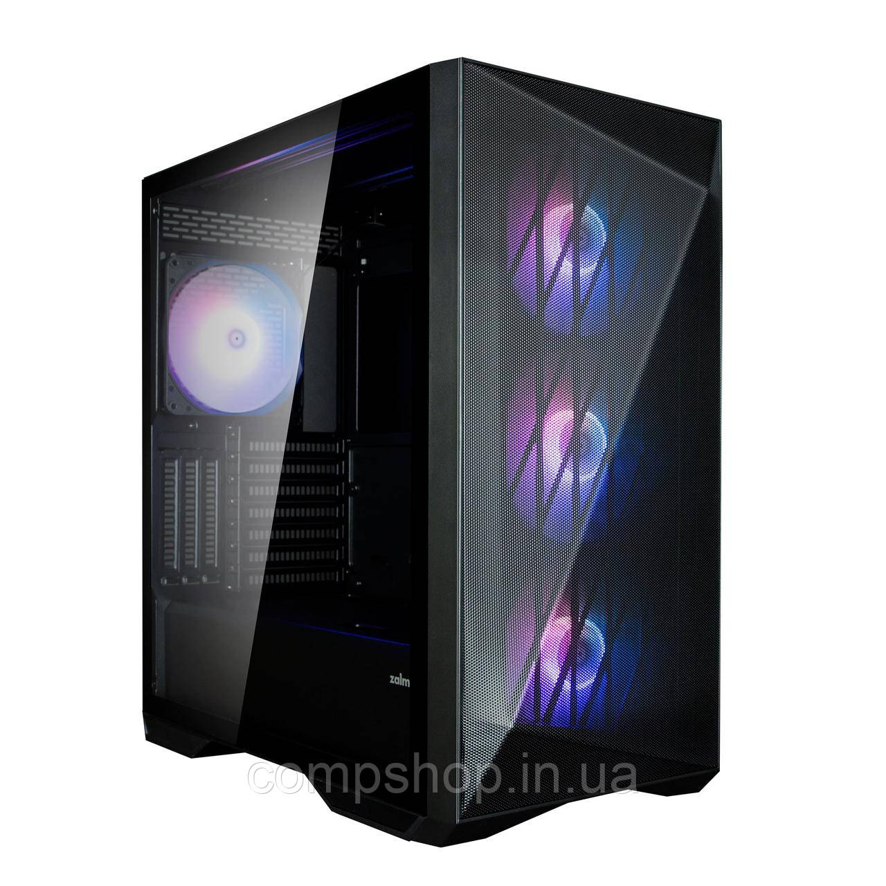 Корпус Full-Tower без БЖ  Zalman Z9 Iceberg MS  (E-ATX, скло, 496 * 245 * 473мм, 9.6 кг, чорний) (код 142075), фото 1