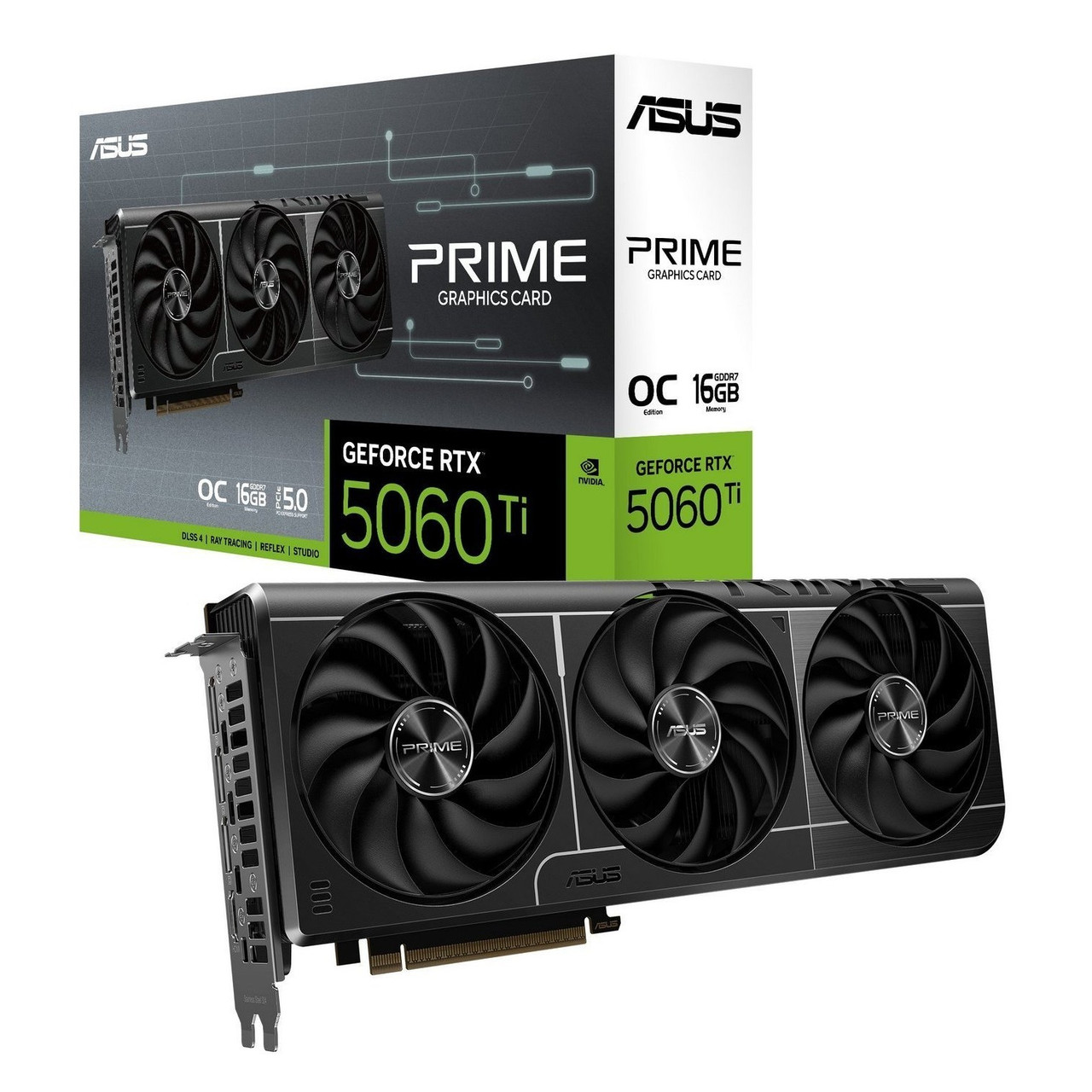 Відеокарта GF RTX 5060 Ti 16GB GDDR7 Prime OC Asus (PRIME-RTX5060TI-O16G), фото 1