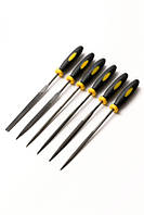 Надфілі з двокомонентною ручкою MASTERTOOL 140 мм набір 6 шт 06-0010