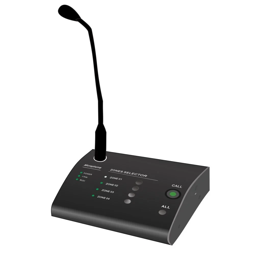 Мікрофон виносний пейджинговий CMX PA-4500RM, 4 зони (16-00022)