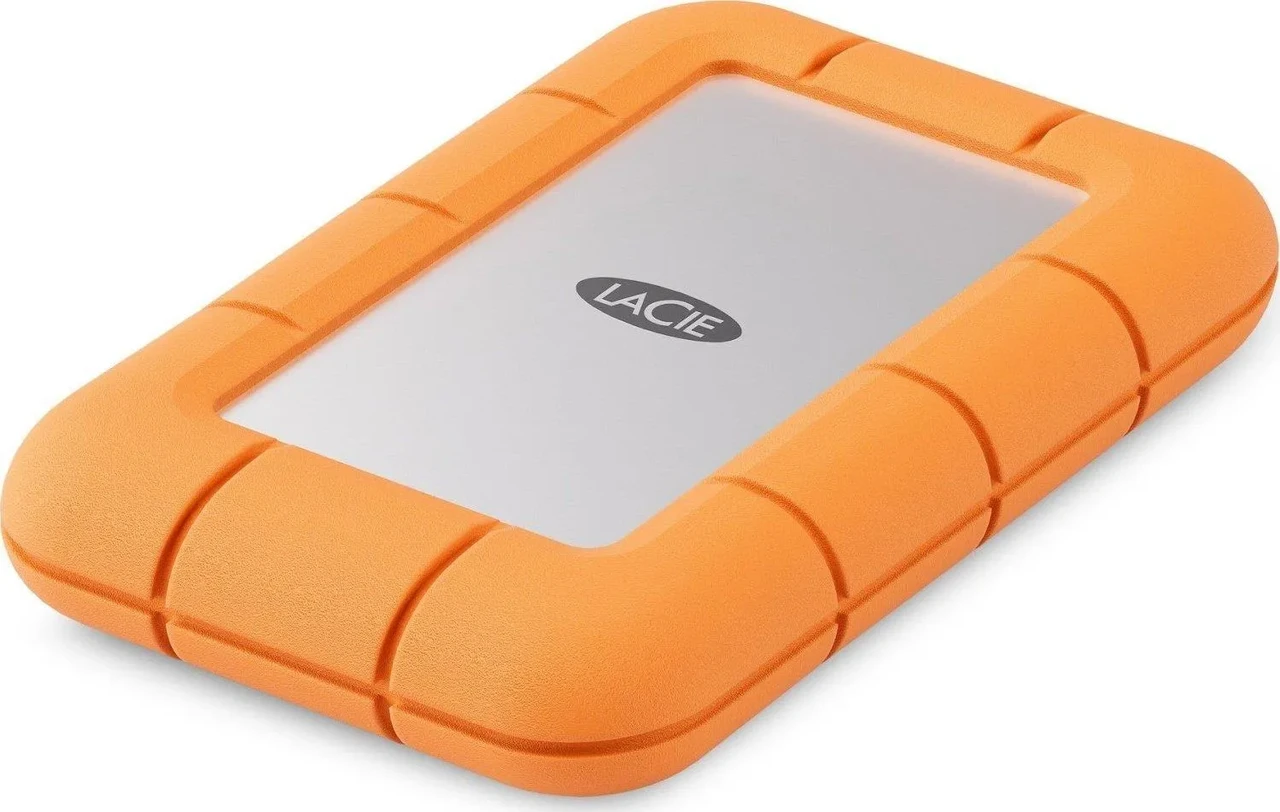 Lacie Ssd Rugged Mini 2Tb Srebrno-Pomarańczowy (STMF2000400), фото 1