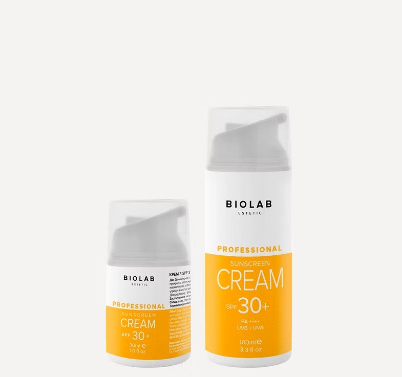 Крем з SPF 30+ Sunscreen cream SPF 30 + BIOLAB Estetic, 100 мл