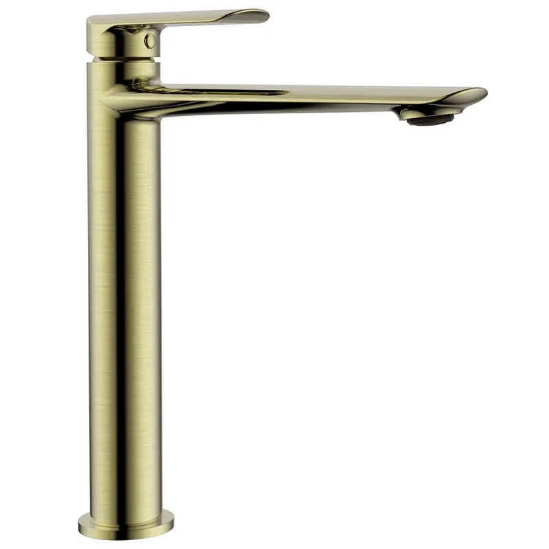 Змішувач для умивальника із високим виливом KOER KB-11028-12 золото латунь KR5295, фото 1