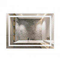 Дзеркало Qtap Mideya (DC-F904) 800х600 з LED-підсвічуванням Touch, з димером, рег. яскравості QT2078F904W
