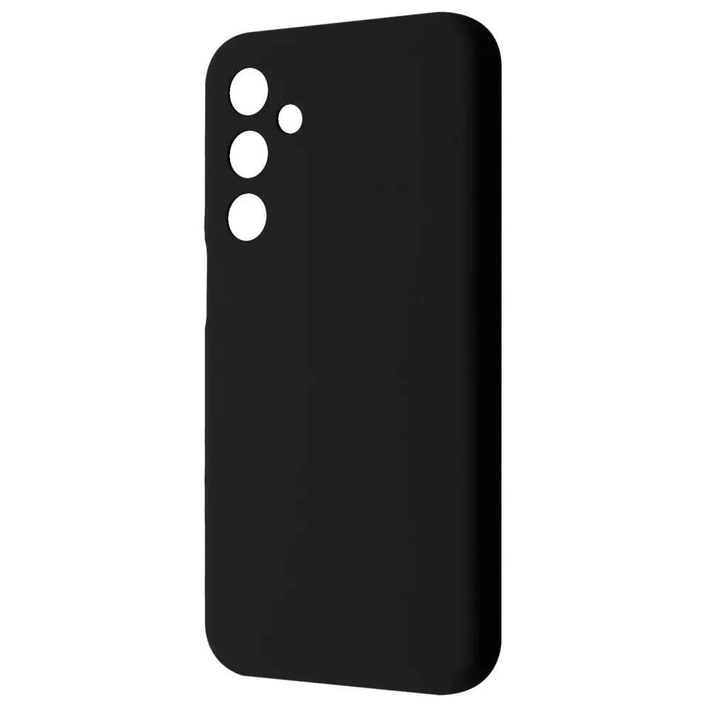 Чохол-накладка Wave Full Silicone Cover для Samsung Galaxy S24 Plus SM-S926 Black, soft-touch, мікрофібра, фото 1