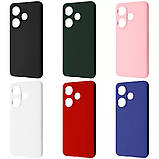 Чохол-накладка Wave Full Silicone Cover для Xiaomi Poco F6/Redmi Turbo 3 White, мікрофібра, soft-touch, фото 2