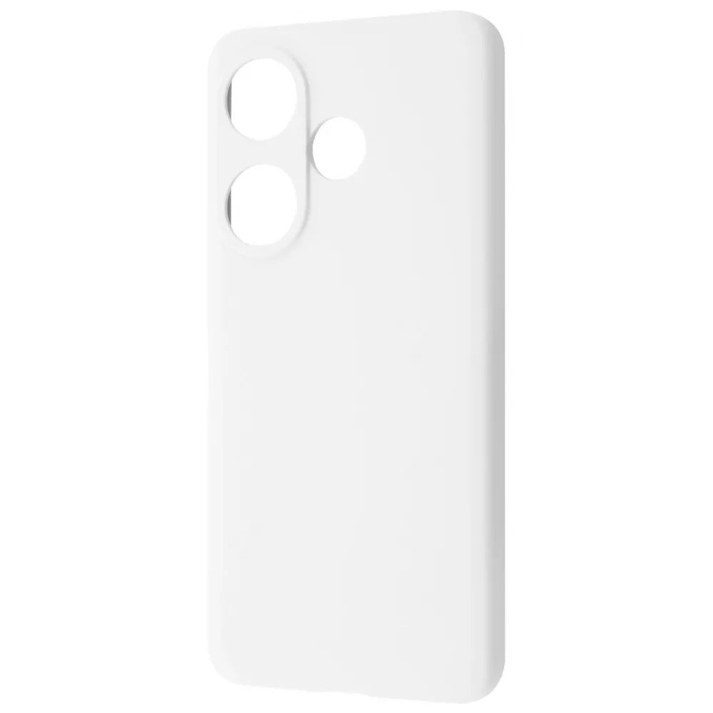 Чохол-накладка Wave Full Silicone Cover для Xiaomi Poco F6/Redmi Turbo 3 White, мікрофібра, soft-touch, фото 1
