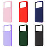 Чохол-накладка Wave Full Silicone Cover для Xiaomi Poco X6 Pro 5G Midnight Blue, soft-touch, мікрофібра, фото 2