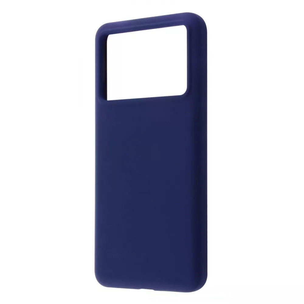 Чохол-накладка Wave Full Silicone Cover для Xiaomi Poco X6 Pro 5G Midnight Blue, soft-touch, мікрофібра, фото 1