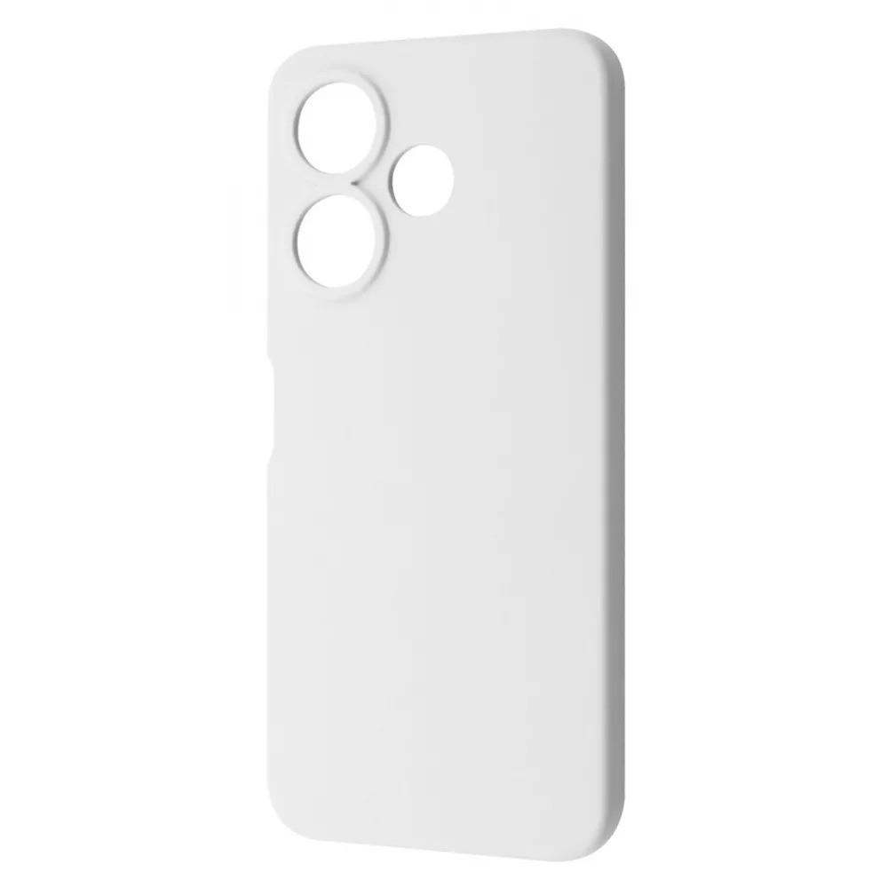 Чохол-накладка Wave Full Silicone Cover для Xiaomi Redmi 13 4G/Poco M6 4G/Note 13R White, soft-touch, мікрофібра, фото 1