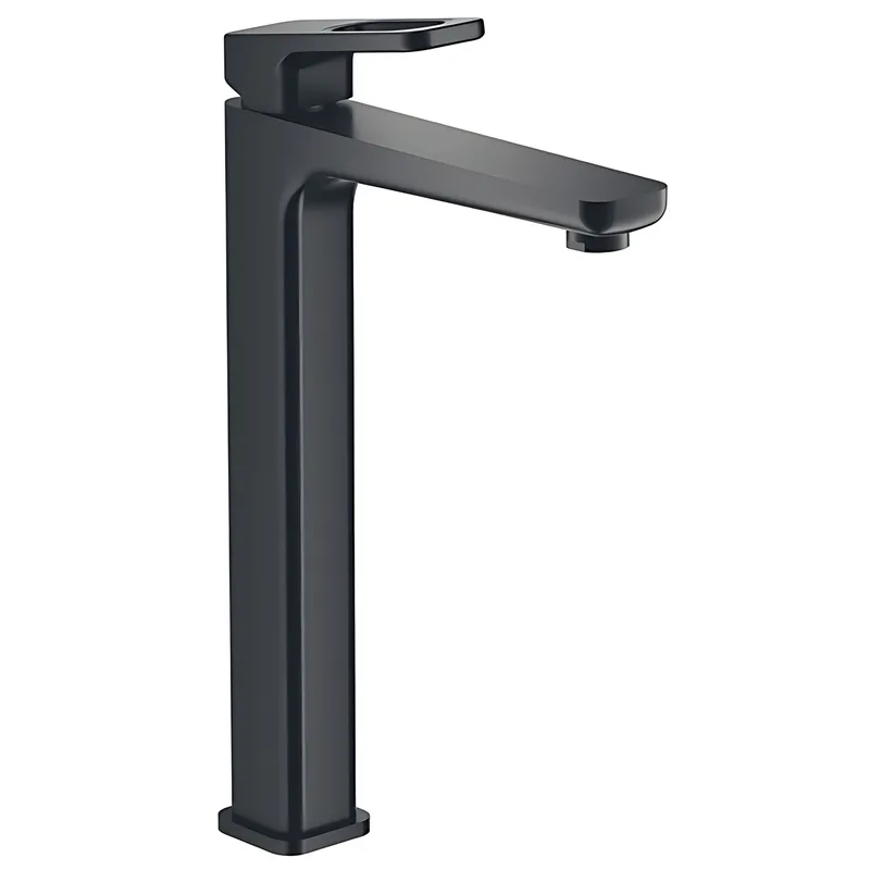 Змішувач для умивальника із високим виливом KOER KB-11031-05 чорний латунь KR5434, фото 1