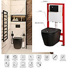 Комплект інсталяції KOER Bevel-Set-2101 с унітазом MIXXUS кнопка чорна 250934 MP6669, фото 2