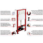 Комплект інсталяції KOER Ellipse-Set-2101 с унітазом MIXXUS кнопка графітова 250936 MP6668, фото 3