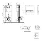 Комплект інсталяції Q-TAP Nest&Crow с унітазом Q-TAP кнопка біла 253362 QT05335172W48181, фото 9