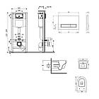 Комплект інсталяції Q-TAP Nest&Swan с унітазом Q-TAP кнопка біла 253363 QT16335180W48182, фото 9