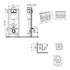 Комплект інсталяції Q-TAP Nest&Jay с унітазом Q-TAP кнопка хром 253364 QT07335175W48186, фото 9