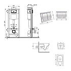 Комплект інсталяції Q-TAP Nest&Crow с унітазом Q-TAP кнопка хром 253365 QT05335172W48187, фото 9