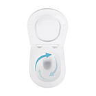 Комплект інсталяції Q-TAP Nest&Swan с унітазом Q-TAP кнопка хром 253366 QT16335180W48188, фото 5