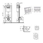 Комплект інсталяції Q-TAP Nest&Swan с унітазом Q-TAP кнопка хром 253366 QT16335180W48188, фото 9