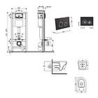 Комплект інсталяції Q-TAP Nest&Jay с унітазом Q-TAP кнопка чорна 253370 QT07335175W48192, фото 9