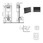 Комплект інсталяції Q-TAP Nest&Crow с унітазом Q-TAP кнопка чорна 253374 QT05335172W48196, фото 9