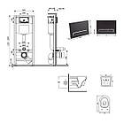 Комплект інсталяції Q-TAP Nest&Swan с унітазом Q-TAP кнопка чорна 253375 QT16335180W48197, фото 9