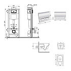 Комплект інсталяції Q-TAP Nest&Crow с унітазом Q-TAP кнопка хром 253377 QT05335172W48199, фото 9