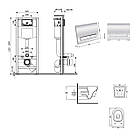 Комплект інсталяції Q-TAP Nest&Swan с унітазом Q-TAP кнопка хром 253378 QT16335180W48200, фото 9