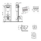 Комплект інсталяції Q-TAP Nest&Jay с унітазом Q-TAP кнопка хром 253379 QT07335175W48201, фото 9