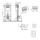 Комплект інсталяції Q-TAP Nest&Crow с унітазом Q-TAP кнопка хром 253380 QT05335172W48202, фото 9