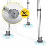 Стілець-табурет 4FIZJO для ванної та душу, регульований White/Grey (P-5905973403399), фото 10