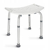 Стілець-табурет 4FIZJO для ванної та душу, регульований White/Grey (P-5905973403399), фото 9