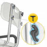 Крісло 4FIZJO для ванної та душу, регульоване, зі спинкою та підлокітниками White/Grey (P-5905973403405), фото 9