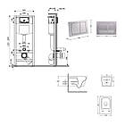Комплект інсталяції Q-TAP Nest&Crow с унітазом Q-TAP кнопка сатин 253383 QT05335172W48205, фото 9