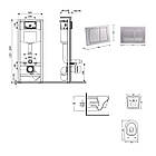 Комплект інсталяції Q-TAP Nest&Swan с унітазом Q-TAP кнопка сатин 253384 QT16335180W48206, фото 9
