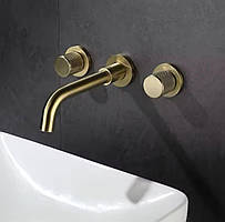 Змішувач для умивальника вбудований FUTURA Armance Brushed gold Матовое золото