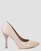 Туфлі-човники жіночі бежеві натуральна шкіра ALROMARO — розмір 35 (22,5 см) (модель: